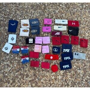 Collection of sweatbands and arm sleeves